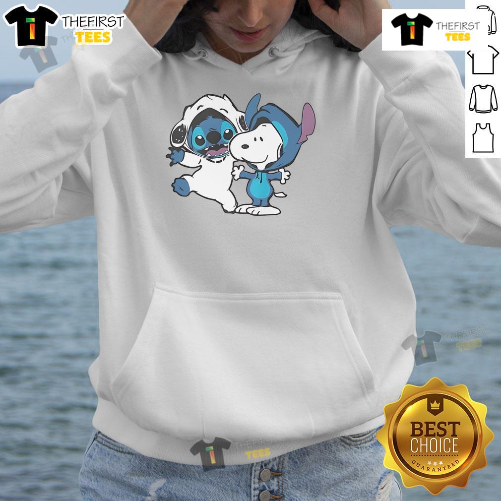 Cute Snoopy And Stitch Hoodie Adorable Cute Snoopy and Stitch Hoodie featuring vibrant designs, perfect for fans of Disney and Peanuts characters.