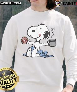 Cute Snoopy Lazy Morning Sweatshirt featuring Snoopy lounging on a cozy morning, perfect for casual wear.