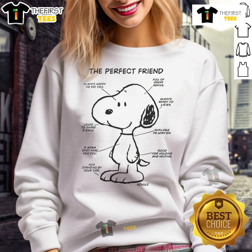 Cute Snoopy The Perfect Friend Sweatshirt Cute Snoopy sweatshirt featuring the perfect friend design, ideal for cozy days and Peanuts fans.