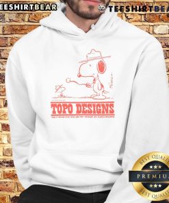 Cute Snoopy Topo Designs X TSPTR hoodie featuring vibrant outdoor-themed graphics, perfect for outdoor adventures.