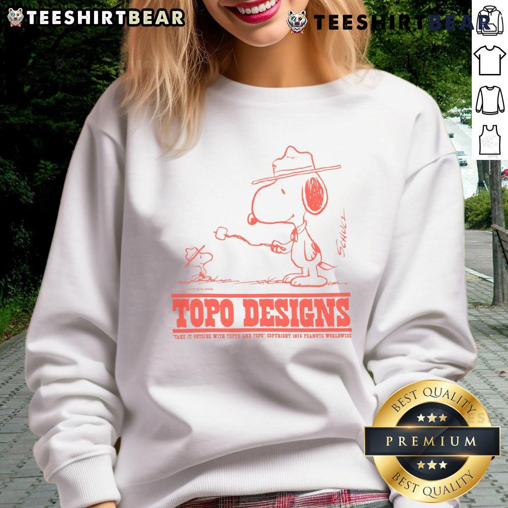Cute Snoopy Topo Designs X Tsptr Being Outside Sweatshirt