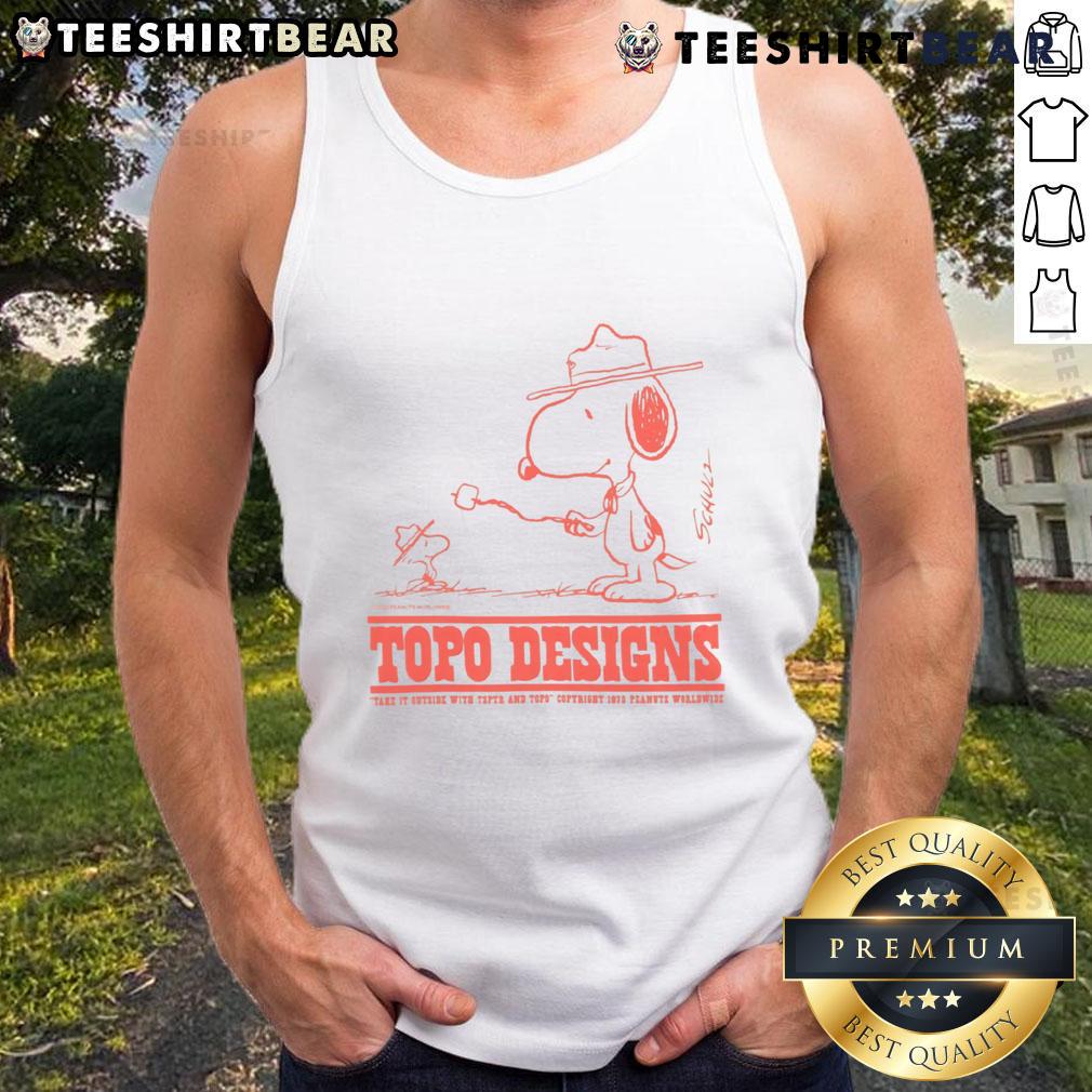 Cute Snoopy Topo Designs X Tsptr Being Outside Tank Top