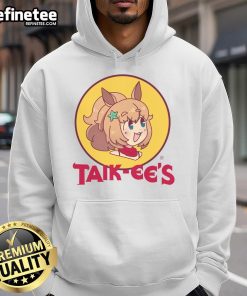 Cute Taik Ees logo hoodie featuring a vibrant design and comfortable fit, perfect for casual wear.