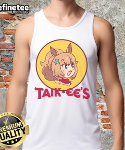 Stylish Cute Taik Ees logo tank top featuring vibrant colors and a modern design, perfect for casual summer outfits.