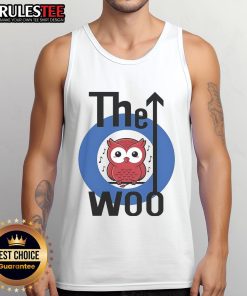 Cute The Woo Owl logo tank top featuring a playful owl design, perfect for casual and trendy outfits.