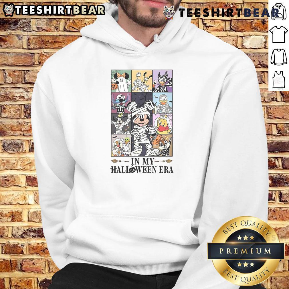 Cute Vintage Disney In My Halloween Era Hoodie Alt Text: Cute vintage Disney hoodie for Halloween, featuring classic characters in a fun, festive design perfect for the season.