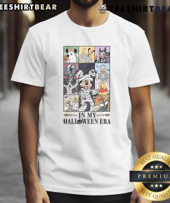 Cute Vintage Disney In My Halloween Era T-Shirt featuring classic Disney characters in a festive Halloween design.