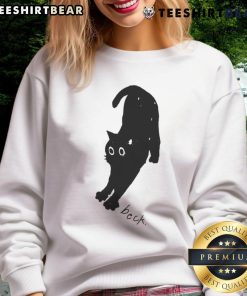 Cute Wave to Earth Beck Cat Sweatshirt featuring an adorable cat graphic and cozy design, perfect for cat lovers.