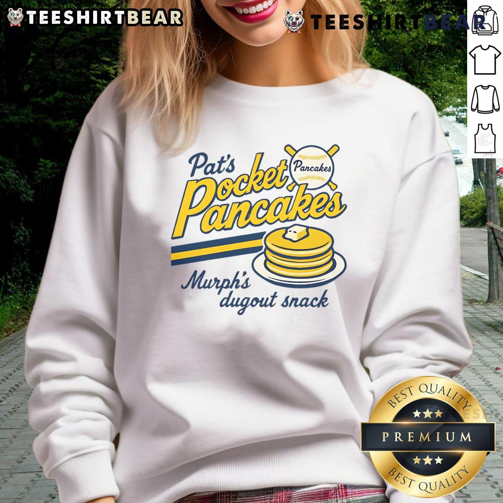 Funny Baseball Pancakes Food Sports Vintage Sweatshirt Funny baseball pancakes on a vintage sweatshirt, perfect for food lovers and sports enthusiasts.