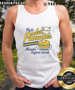 Funny baseball pancakes served on a plate, worn with a vintage tank top, perfect for food and sports lovers.