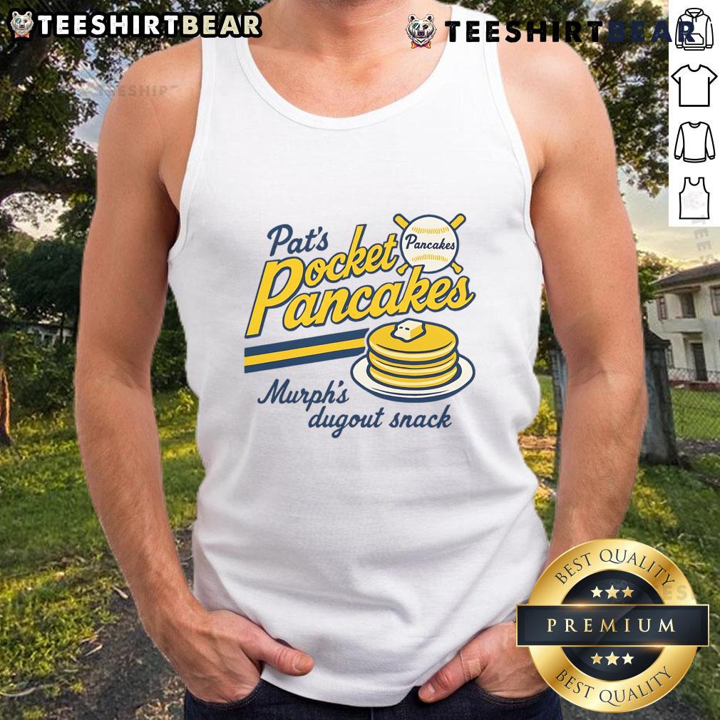 Funny Baseball Pancakes Food Sports Vintage Tank Top Funny baseball pancakes served on a plate, worn with a vintage tank top, perfect for food and sports lovers.