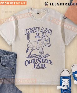 Funny Best Ass at the Ohio State Fair washed t-shirt featuring a humorous graphic design for fairgoers.