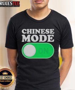 Funny Chinese Mode On T-Shirt featuring humorous graphics and playful text, perfect for casual wear and gifts.