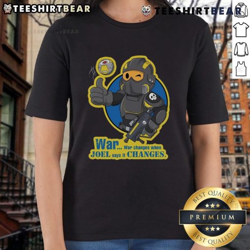Funny dive boy graphic on a ladies tee, featuring Helldivers mash-up design for playful, stylish wear.