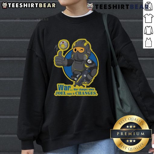 Funny Dive Boy sweatshirt featuring a Helldivers mash-up design, perfect for gamers and humor enthusiasts.