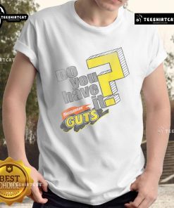 Alt Text: Funny Nickelodeon Guts T-Shirt featuring a playful 'Do You Have It?' question mark design, perfect for fans.