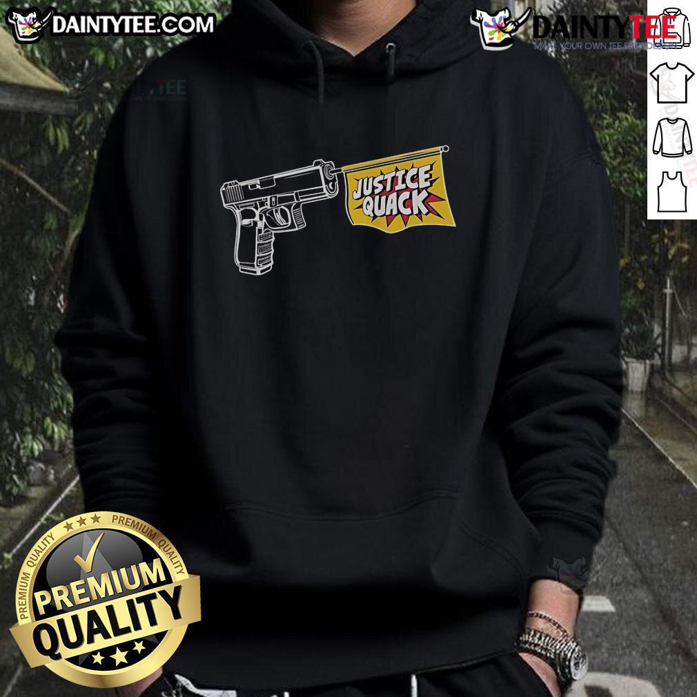 Funny Donut Operator Justice Quack Hoodie Funny donut operator justice quack hoodie featuring a whimsical design with cartoon donuts and a playful duck.