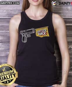 Funny donut operator justice tank top featuring a quirky duck design, perfect for casual wear and donut lovers.