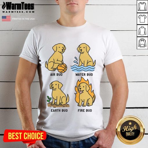 Funny Elemental Bud Cute Dog T-Shirt featuring an adorable dog design, perfect for pet lovers and casual wear.