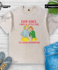 Alt Text: Funny 'Information Washed' t-shirt design for girls, showcasing playful humor and a love for knowledge.