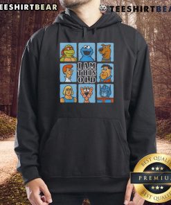 Funny Gen X cartoon 'I Am This Old' hoodie featuring a humorous design celebrating nostalgia and aging for Generation X.