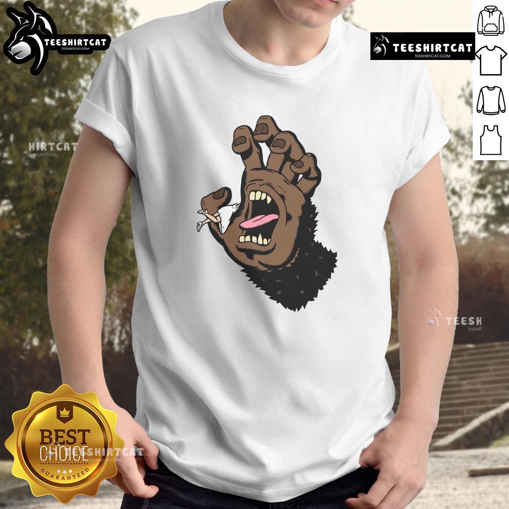 Funny Gorilla Hand Monster Hand T Shirt Funny Gorilla Hand Monster Hand T-Shirt featuring a playful gorilla graphic, perfect for animal lovers and humor enthusiasts.