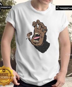 Funny Gorilla Hand Monster Hand T-Shirt featuring a playful gorilla graphic, perfect for animal lovers and humor enthusiasts.