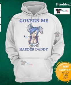 Alt Text: Funny Govern Me Harder Daddy hoodie featuring vaccine humor, perfect for casual wear and making a statement.
