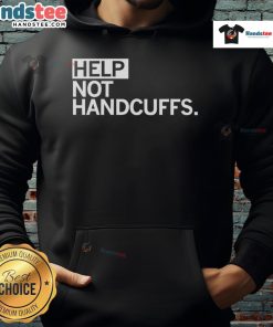 Funny Help Not Handcuffs Hoodie featuring a playful design, perfect for those who appreciate humor in casual fashion.