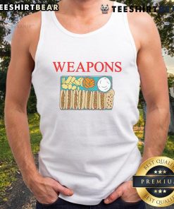 Funny hot dog feast tank top featuring humorous food-themed weapons design, perfect for food lovers and summer events.