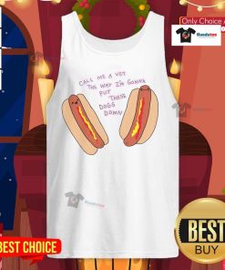 Funny hot dogs tank top featuring a humorous vet-themed graphic. Perfect for dog lovers and quirky fashion enthusiasts!