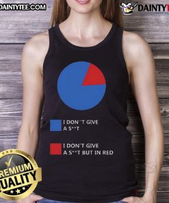 Funny I Don't Give A Shit Chart Tank Top featuring a humorous graphic, perfect for casual wear and making a statement.