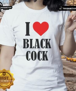 Funny I Love Black Cock Ladies Tee with humorous text design on a stylish women's t-shirt, perfect for casual wear.