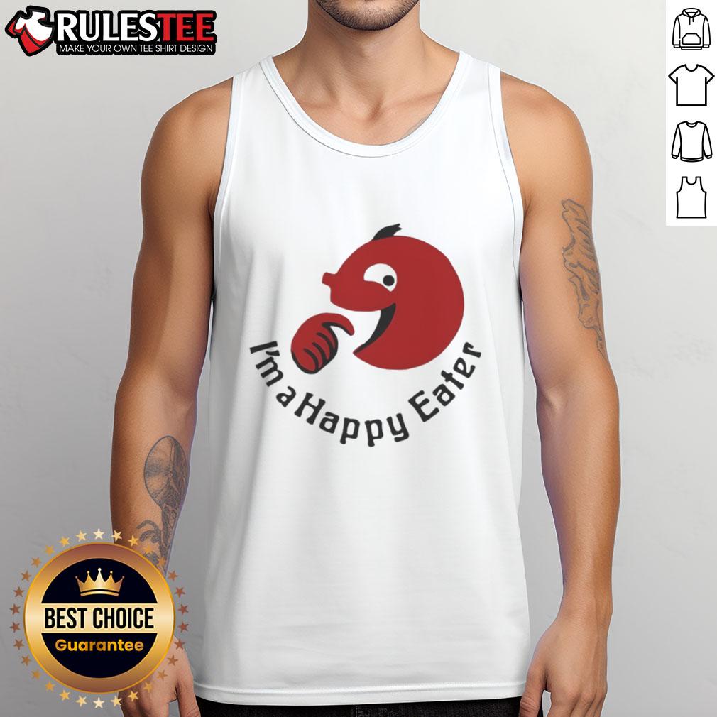 Funny I'M A Happy Eater Tank Top Funny I'm A Happy Eater tank top design featuring playful food graphics and bright colors, perfect for food lovers.