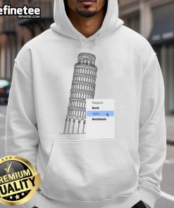 Funny Italyc Tower hoodie featuring bold italic text, perfect for casual wear and adding a touch of humor to your outfit.