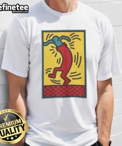 Funny Keith Haring Untitled 24 Dance Meme T-Shirt featuring vibrant dance graphics and iconic Haring style.