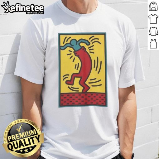 Funny Keith Haring Untitled 24 Dance Meme T-Shirt featuring vibrant dance graphics and iconic Haring style.