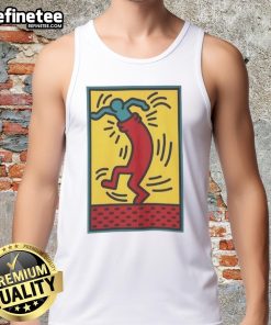 Funny Keith Haring Untitled 24 Dance Meme tank top featuring vibrant artwork and playful design for art lovers.