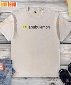 Funny Labubulemon Labubu parody graphic t-shirt in a washed design, perfect for casual wear and humor lovers.