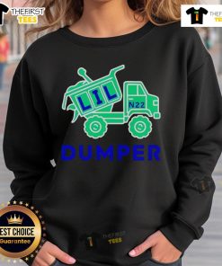 Alt Text: Funny Lil Dumper Truck N22 Sweatshirt featuring a playful dump truck graphic, perfect for truck lovers and casual wear.
