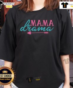 Funny Mama Drama Ladies Tee featuring a humorous design perfect for moms who love to laugh and express their fun side.