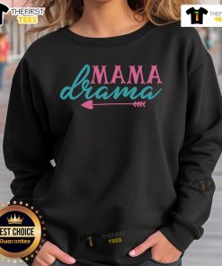 Funny Mama Drama Sweatshirt featuring playful graphics and cozy design, perfect for moms with a sense of humor.