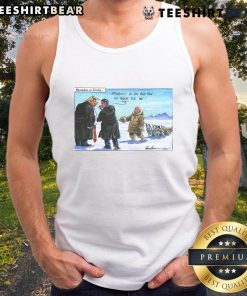 Alt Text: Funny tank top featuring the phrase about 100 words for 'no' in Alaska, highlighting humor in politics.
