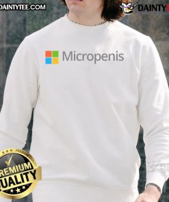 Funny Micropenis X Microsoft Logo Sweatshirt design featuring a playful graphic and bold colors, perfect for humor lovers.