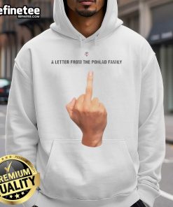 Funny Minnesota Twins hoodie featuring a letter from the Pohlad family, perfect for fans and collectors.