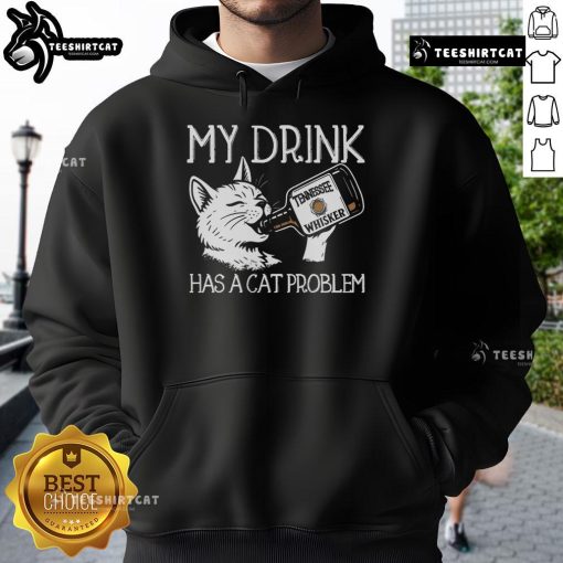Alt Text: Funny Tennessee Whisker hoodie featuring a playful cat design, perfect for cat lovers and cozy casual wear.