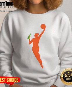 Funny WNBA logo sex toy meme sweatshirt design featuring a humorous twist on sports apparel.