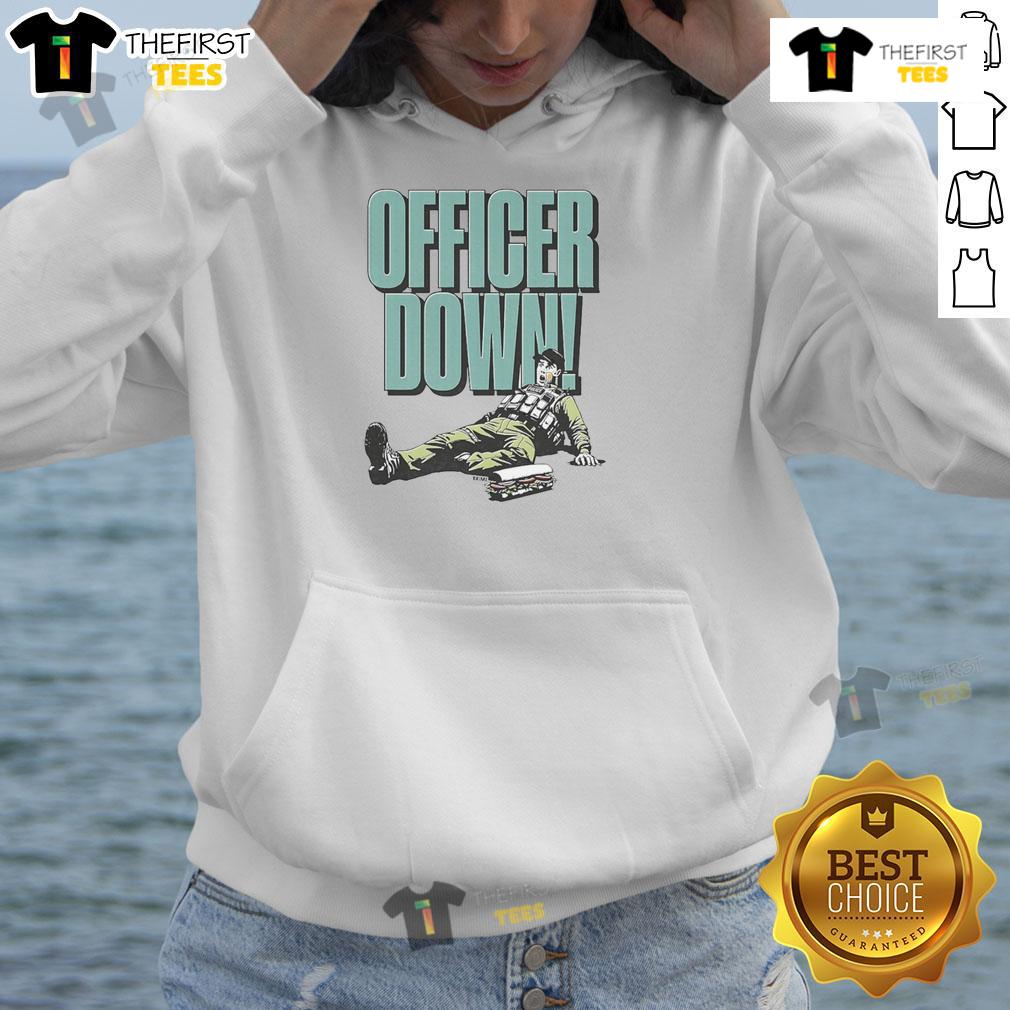 Funny Officer Down Dc Sandwich Hoodie Funny Officer Down DC Sandwich Hoodie featuring a humorous design, perfect for fans of quirky police-themed apparel.