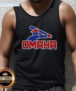 Funny Omaha retro college baseball tank top featuring a playful design perfect for game day and summer outings.