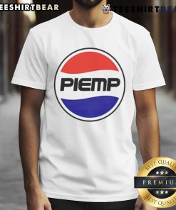 Funny Piemp logo parody of the Pepsi logo on a trendy t-shirt, perfect for humor and pop culture enthusiasts.